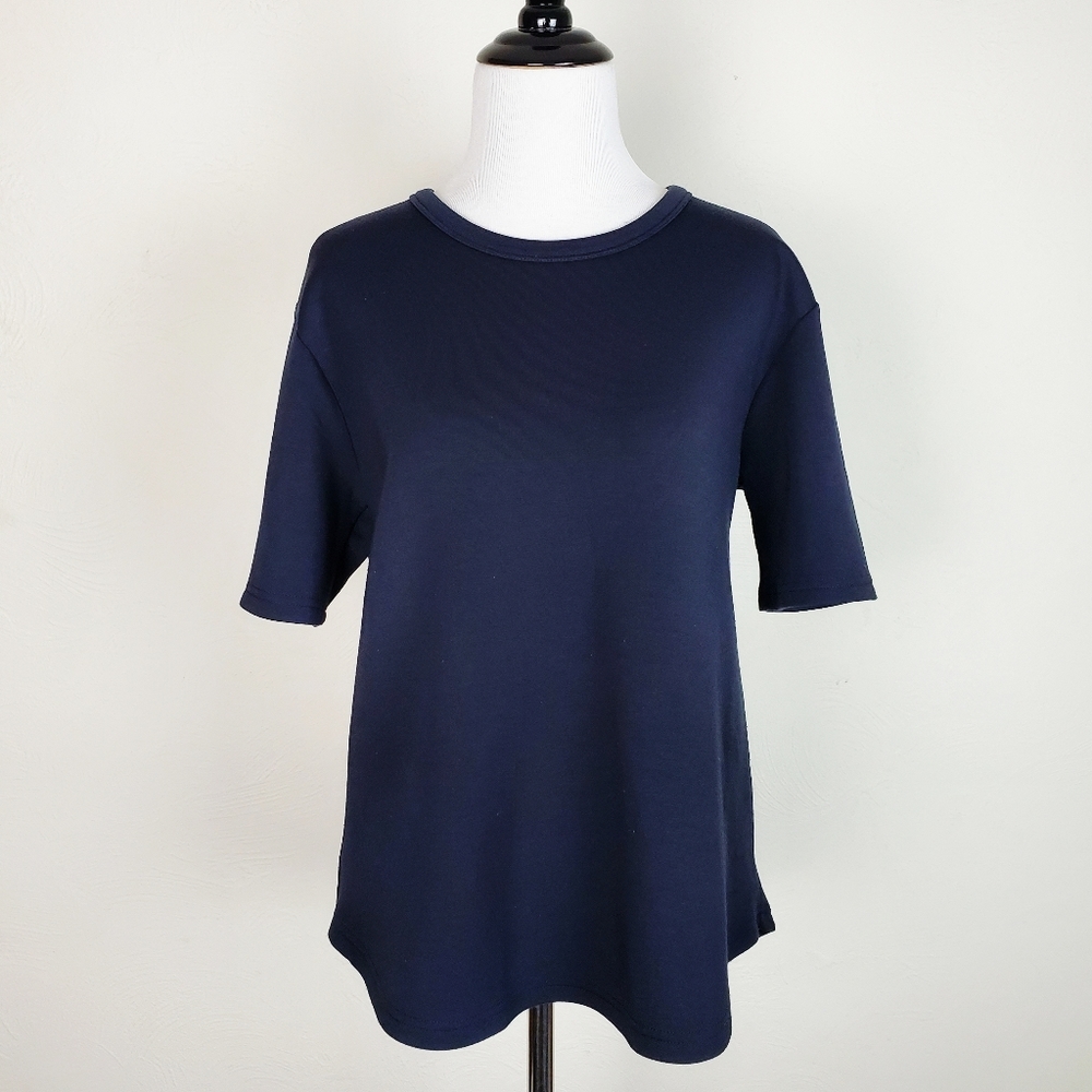 Chalmers Pajamas Top Shirt Black Short Sleeves Sleep Lounge